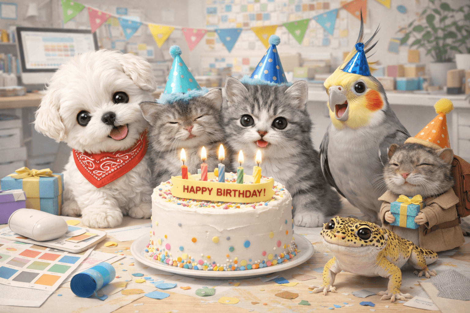 아뜰리에 1주년 생일파티