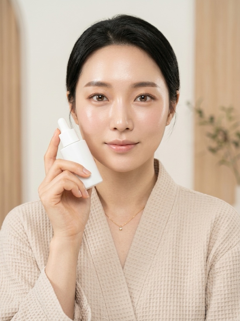 동일 가상모델 스킨케어 컷